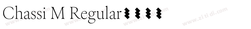 Chassi M Regular字体转换